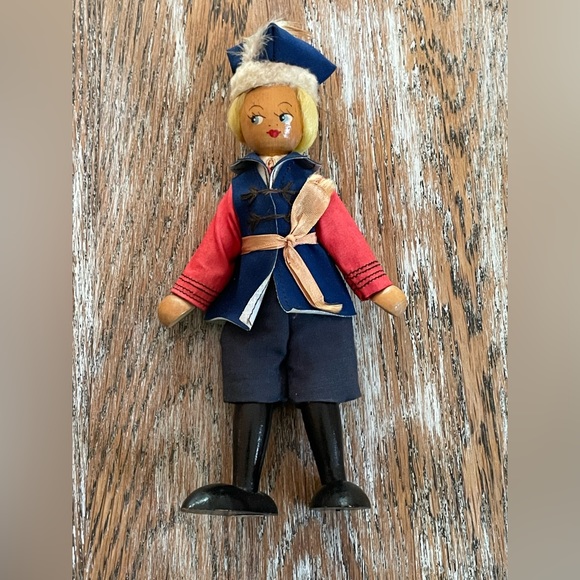 Vintage Wooden Polish Doll❤️🇵🇱 - Picture 7 of 8